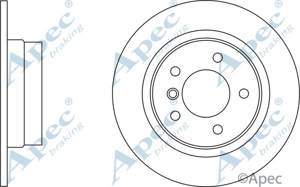 APEC BRAKING Jarrulevy DSK2295